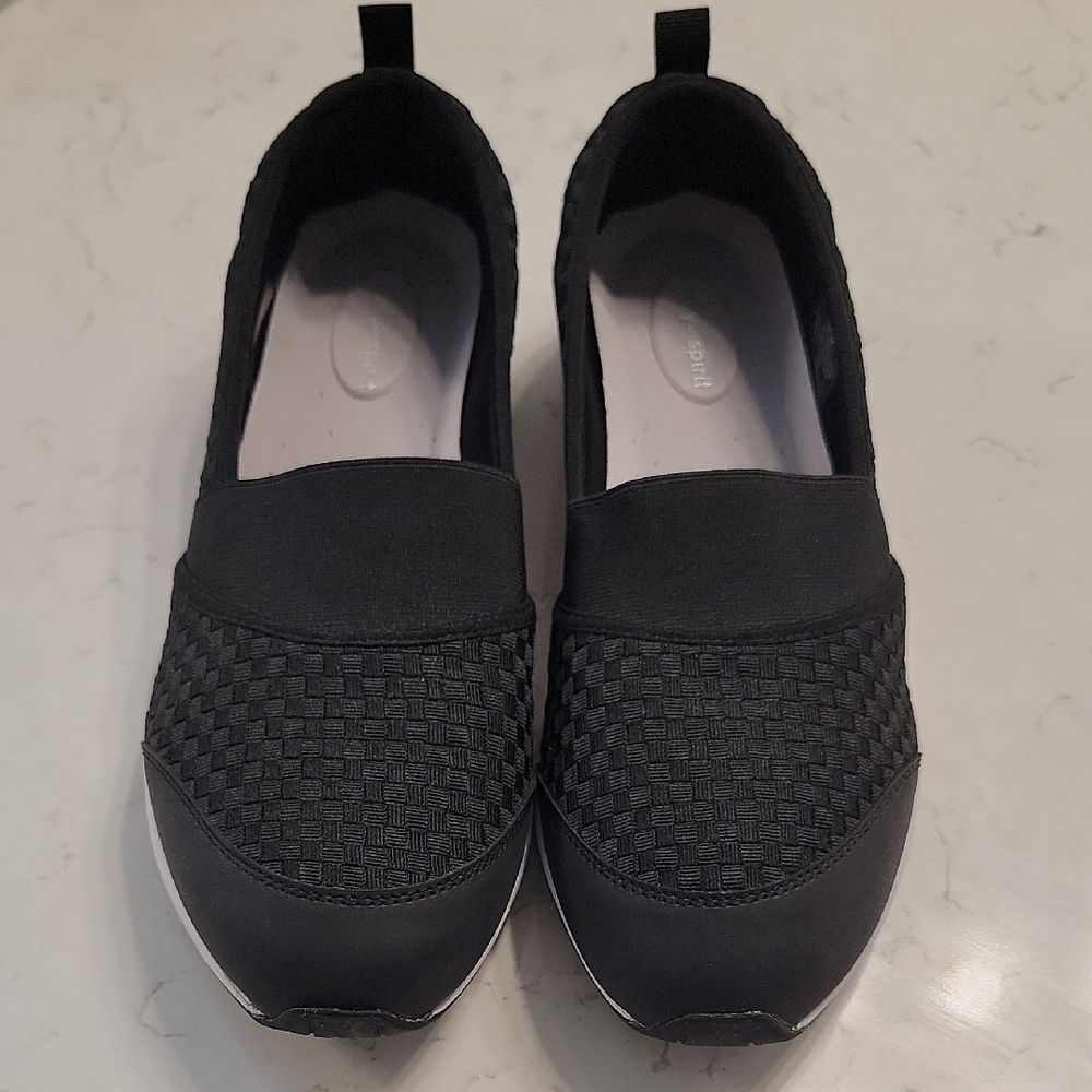 Women's Black Slip-On Shoes